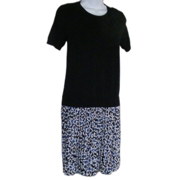 KATE SPADE Dress, S, Knit Top, Hollyhock Floral Pleated Skirt, Short sleeves - Picture 2 of 12